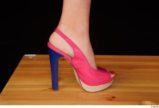 Lady Dee foot pink high heels shoes 0009.jpg